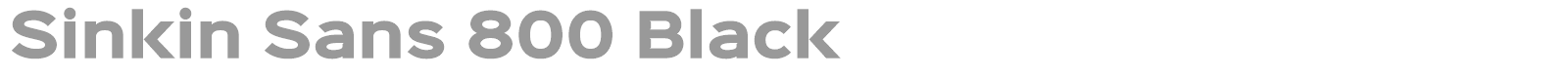 Sinkin Sans 800 Black font preview